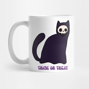 Trick or treat cute grim reaper cat Mug